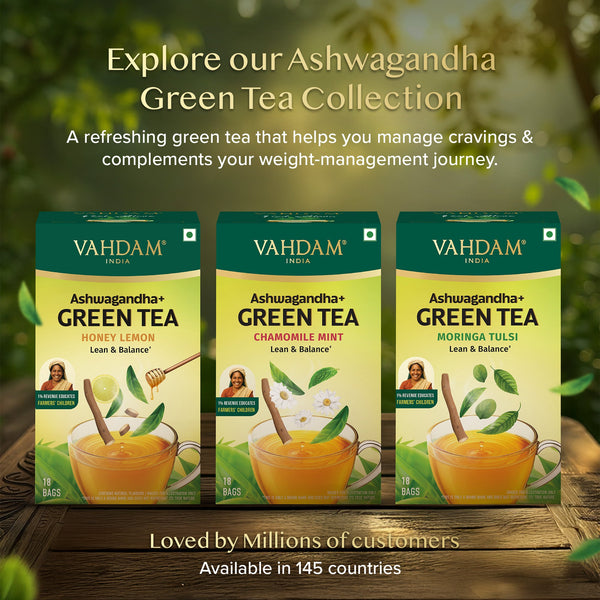 Ashwagandha+ Honey Lemon Green Tea 18 TB