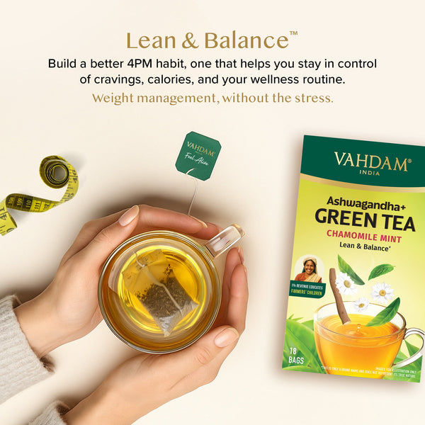 Ashwagandha+ Chamomile Mint Green Tea 18 TB