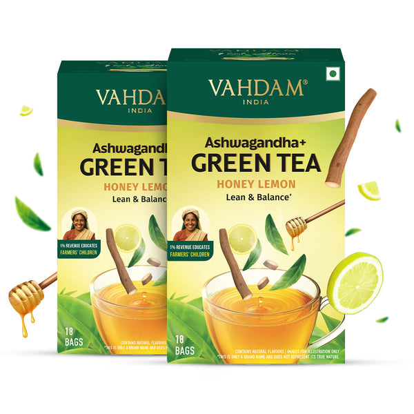 Ashwagandha+ Honey Lemon Green Tea 18 TB